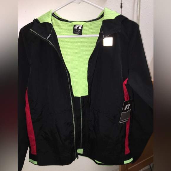 Russell Lightweight Black Jacket| Size 14-16 XL NWT, on SALE, super cute, unisex - Picture 6 of 12